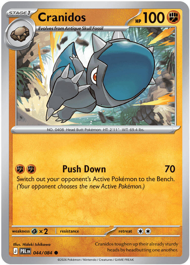 Cranidos (044/084) [Mega Evolution: Pitch Black] | I Want That Stuff Brandon