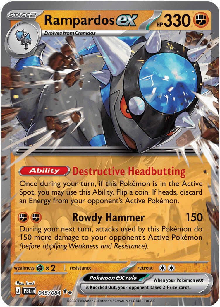 Rampardos ex (045/084) [Mega Evolution: Pitch Black] | I Want That Stuff Brandon
