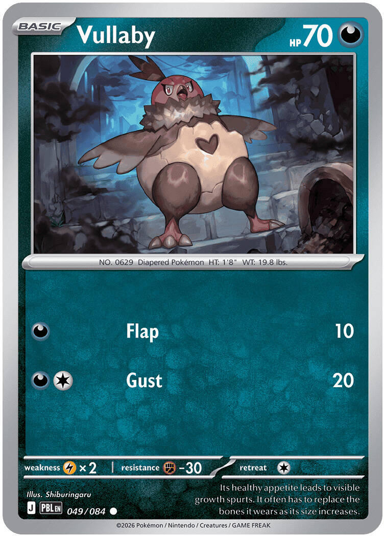 Vullaby (049/084) [Mega Evolution: Pitch Black] | I Want That Stuff Brandon