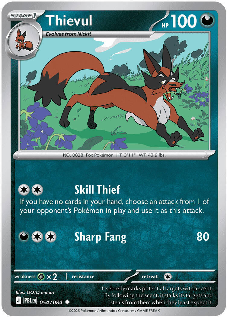 Thievul (054/084) [Mega Evolution: Pitch Black] | I Want That Stuff Brandon
