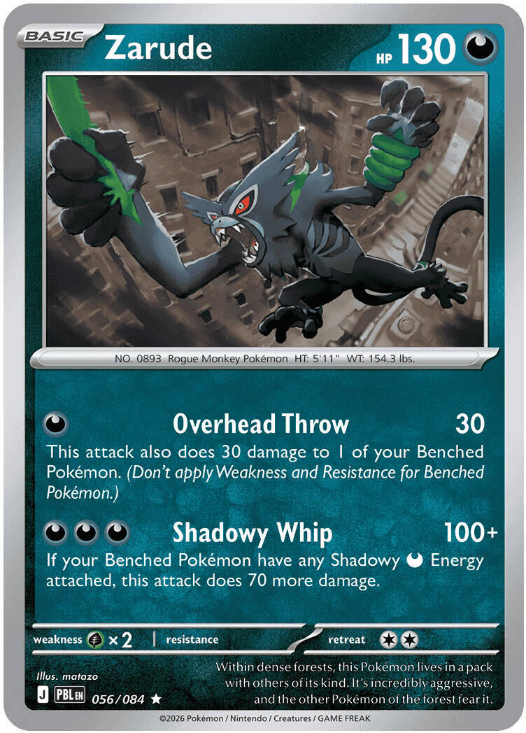 Zarude (056/084) [Mega Evolution: Pitch Black] | I Want That Stuff Brandon