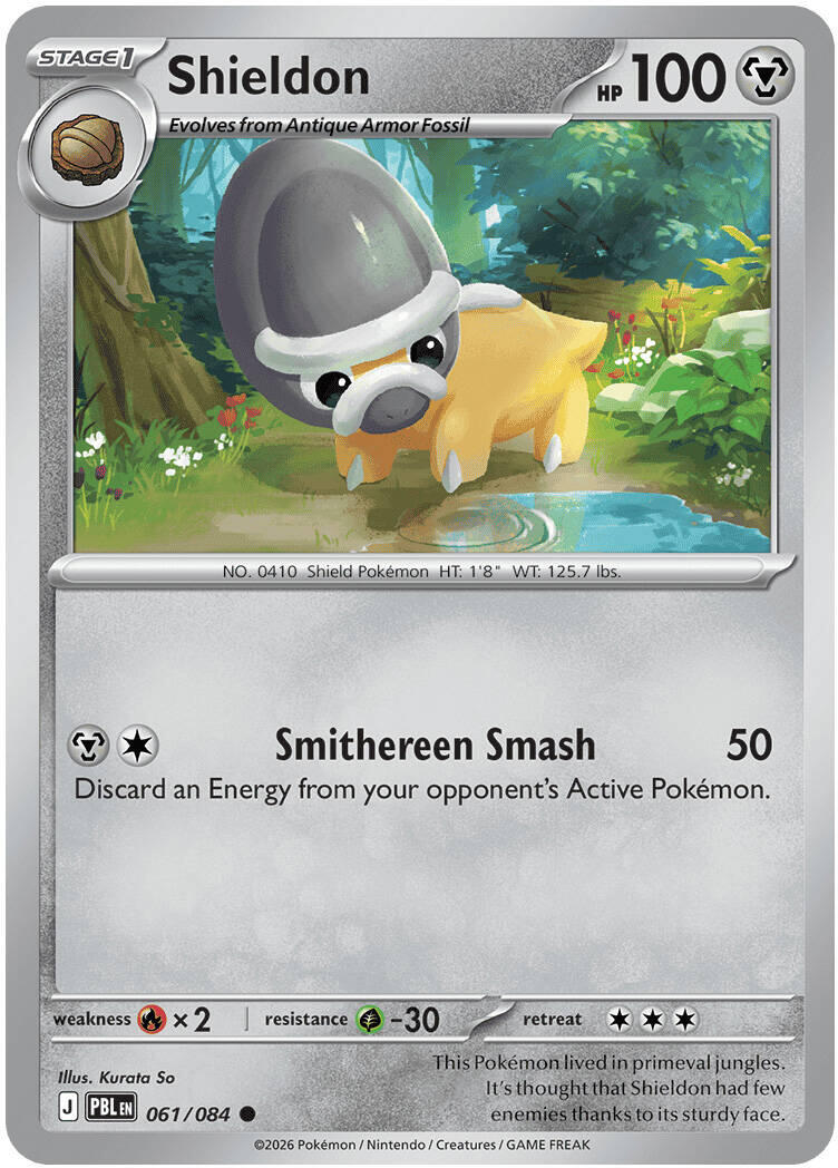 Shieldon (061/084) [Mega Evolution: Pitch Black] | I Want That Stuff Brandon
