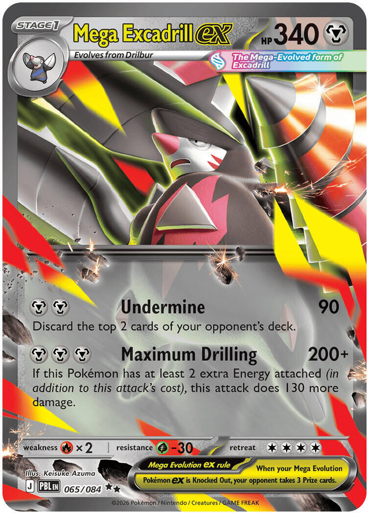 Mega Excadrill ex (065/084) [Mega Evolution: Pitch Black] | I Want That Stuff Brandon