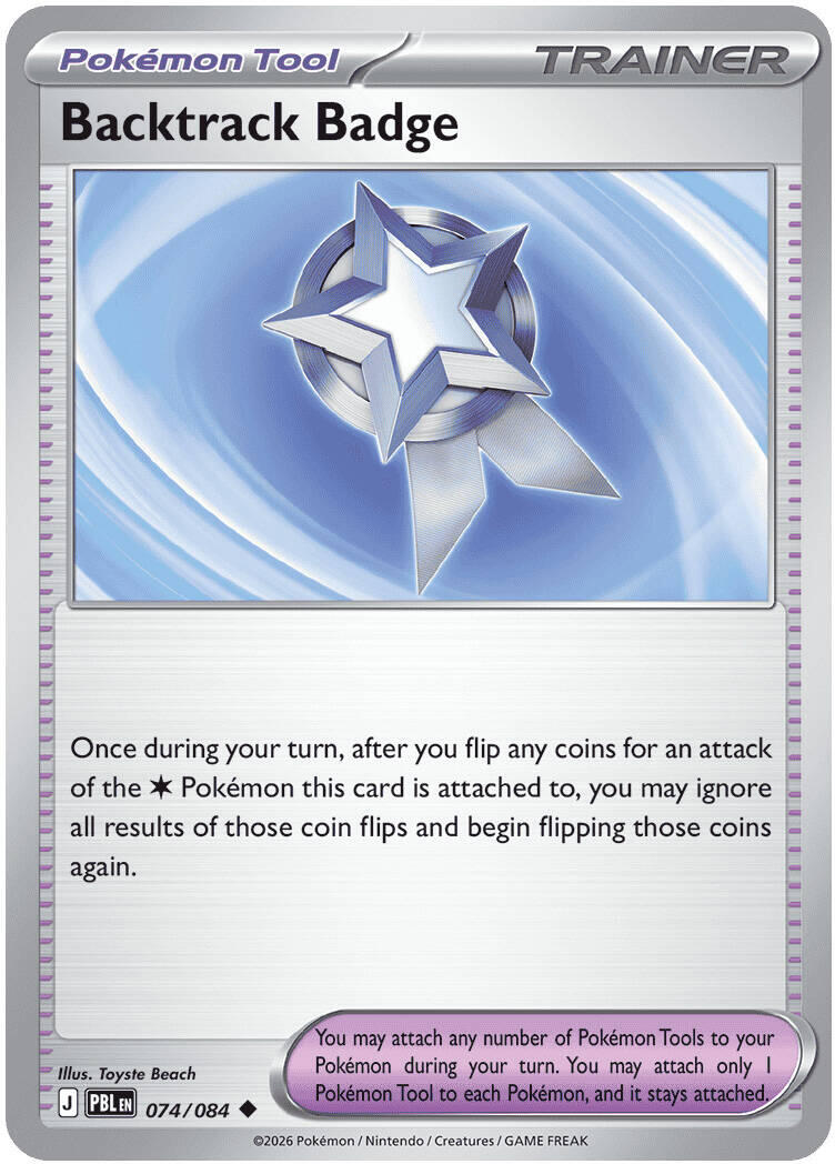 Backtrack Badge (074/084) [Mega Evolution: Pitch Black] | I Want That Stuff Brandon