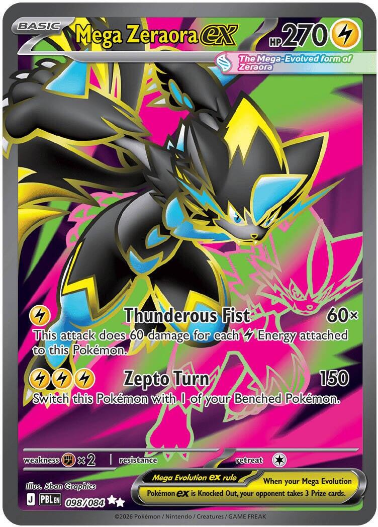 Mega Zeraora ex (098/084) [Mega Evolution: Pitch Black] | I Want That Stuff Brandon
