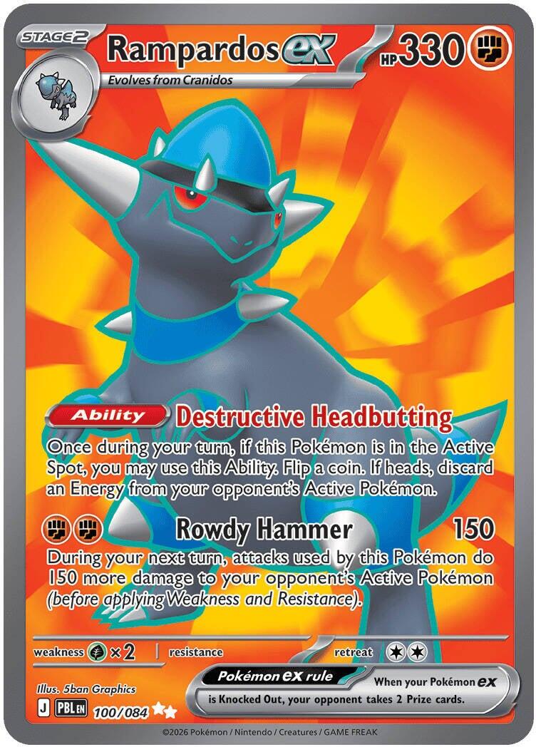 Rampardos ex (100/084) [Mega Evolution: Pitch Black] | I Want That Stuff Brandon