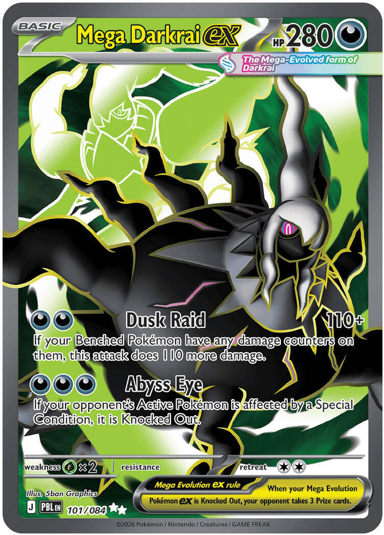 Mega Darkrai ex (101/084) [Mega Evolution: Pitch Black] | I Want That Stuff Brandon