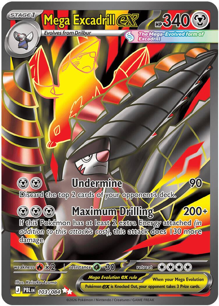 Mega Excadrill ex (103/084) [Mega Evolution: Pitch Black] | I Want That Stuff Brandon