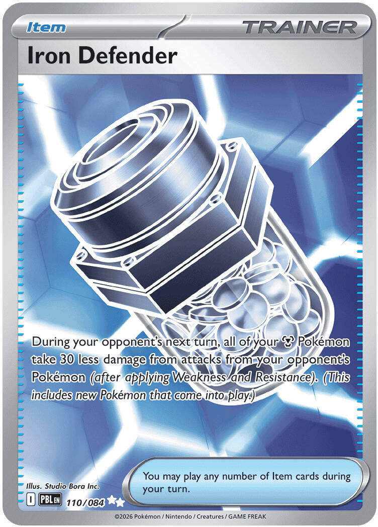 Iron Defender (110/084) [Mega Evolution: Pitch Black] | I Want That Stuff Brandon