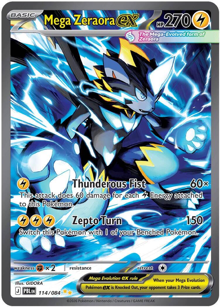 Mega Zeraora ex (114/084) [Mega Evolution: Pitch Black] | I Want That Stuff Brandon