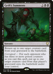 Geth's Summons [Phyrexia: All Will Be One Commander] | I Want That Stuff Brandon