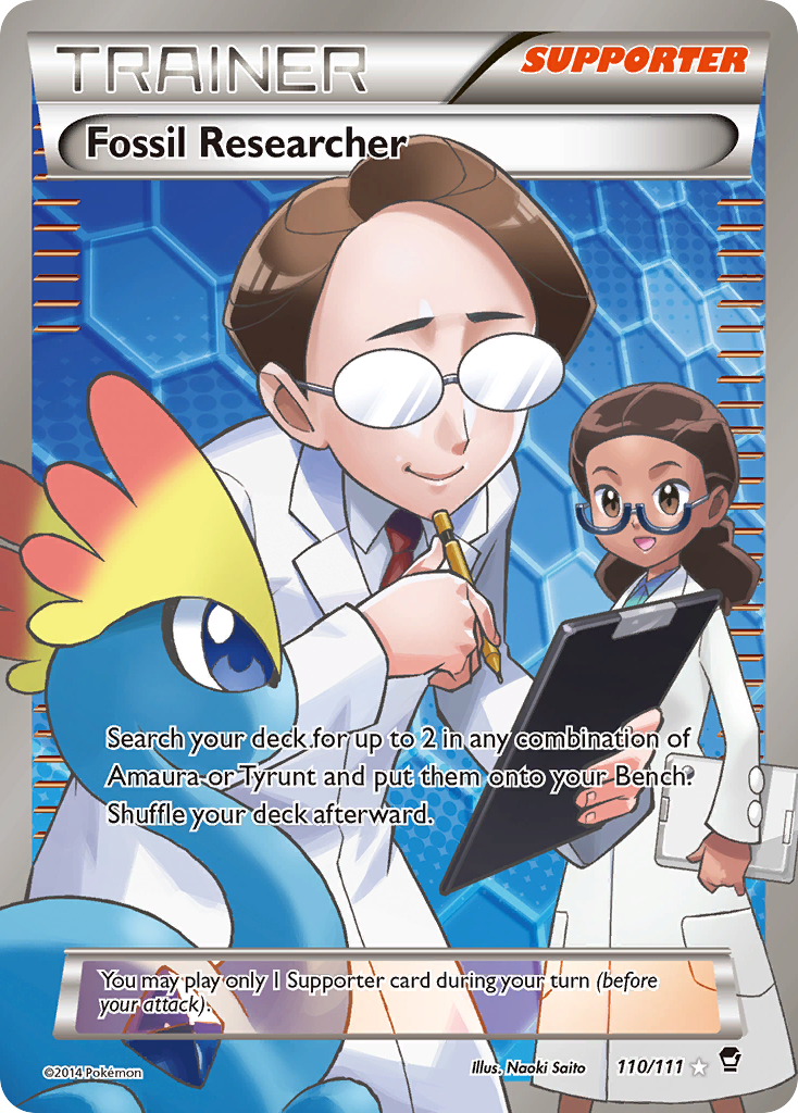 Fossil Researcher (110/111) [XY: Furious Fists] | I Want That Stuff Brandon