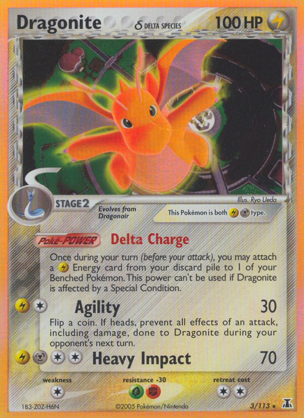 Dragonite (3/113) (Delta Species) [EX: Delta Species] | I Want That Stuff Brandon