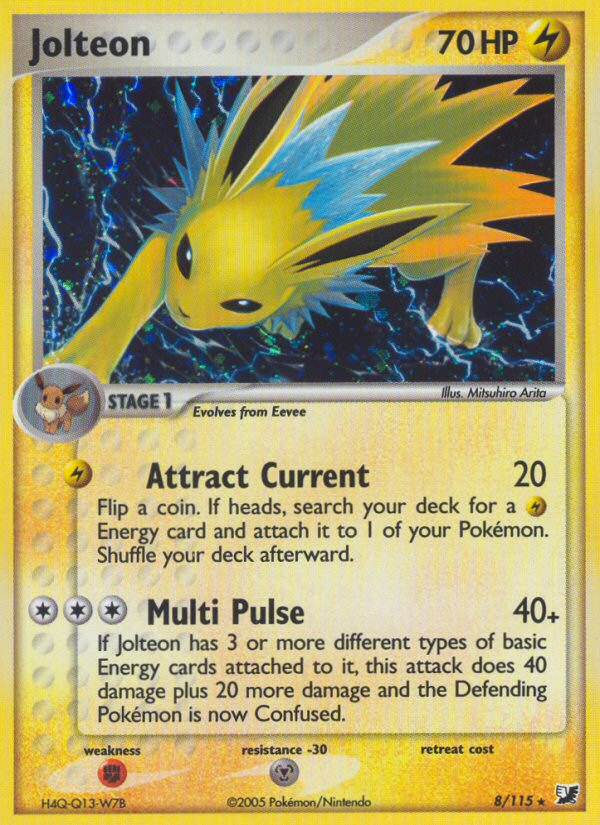 Jolteon (8/115) [EX: Unseen Forces] | I Want That Stuff Brandon