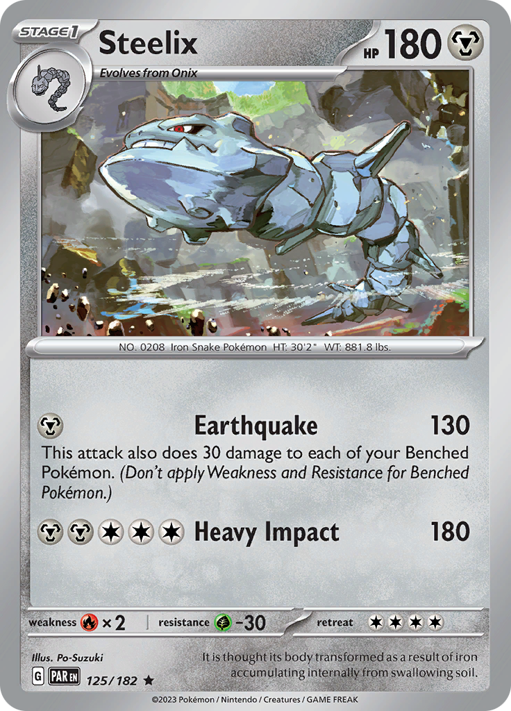 Steelix (125/182) [Scarlet & Violet: Paradox Rift] | I Want That Stuff Brandon