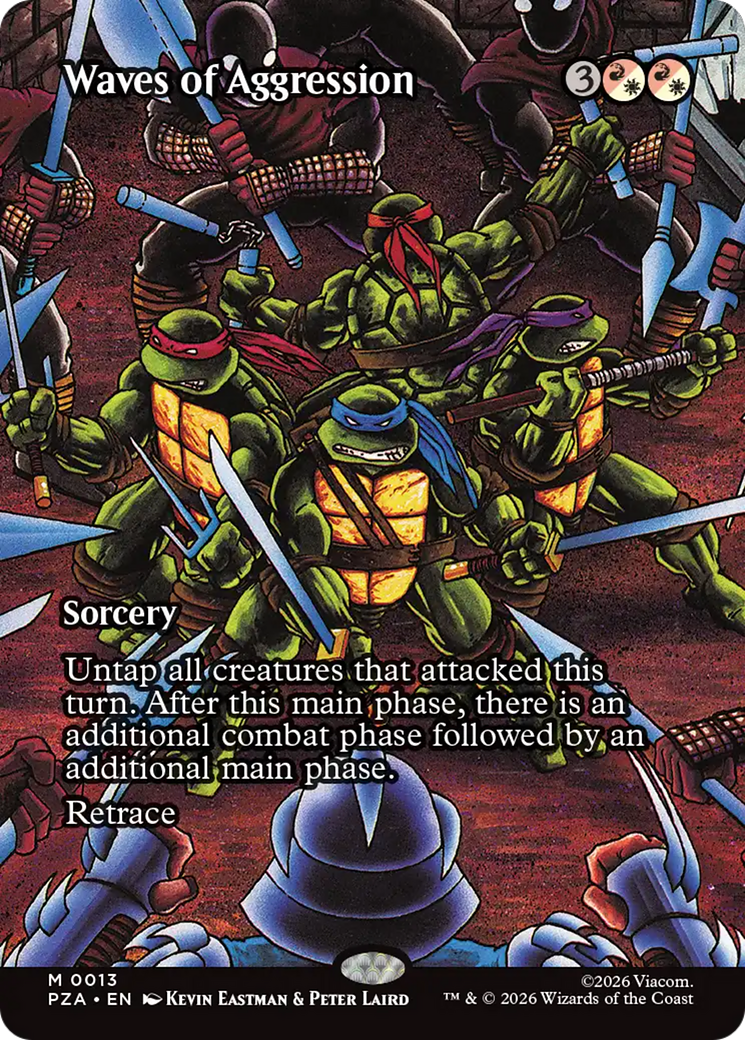 Waves of Aggression (Borderless) [Teenage Mutant Ninja Turtles Eternal-Legal] | I Want That Stuff Brandon