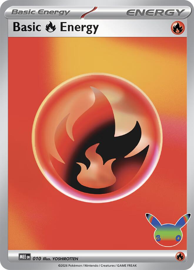 Basic Fire Energy (010) (30th Celebration) [Mega Evolution Energies] | I Want That Stuff Brandon