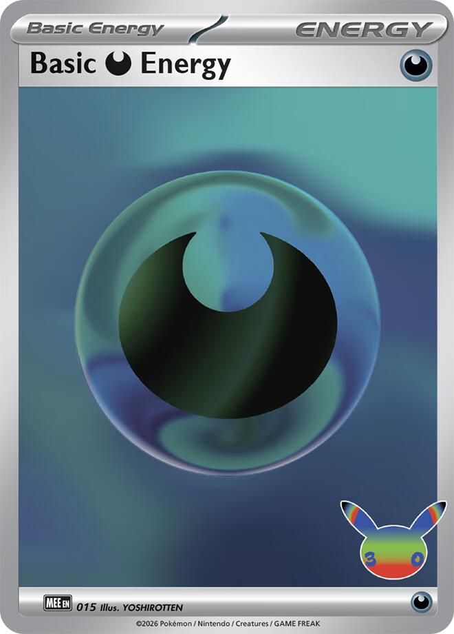 Basic Darkness Energy (015) (30th Celebration) [Mega Evolution Energies] | I Want That Stuff Brandon