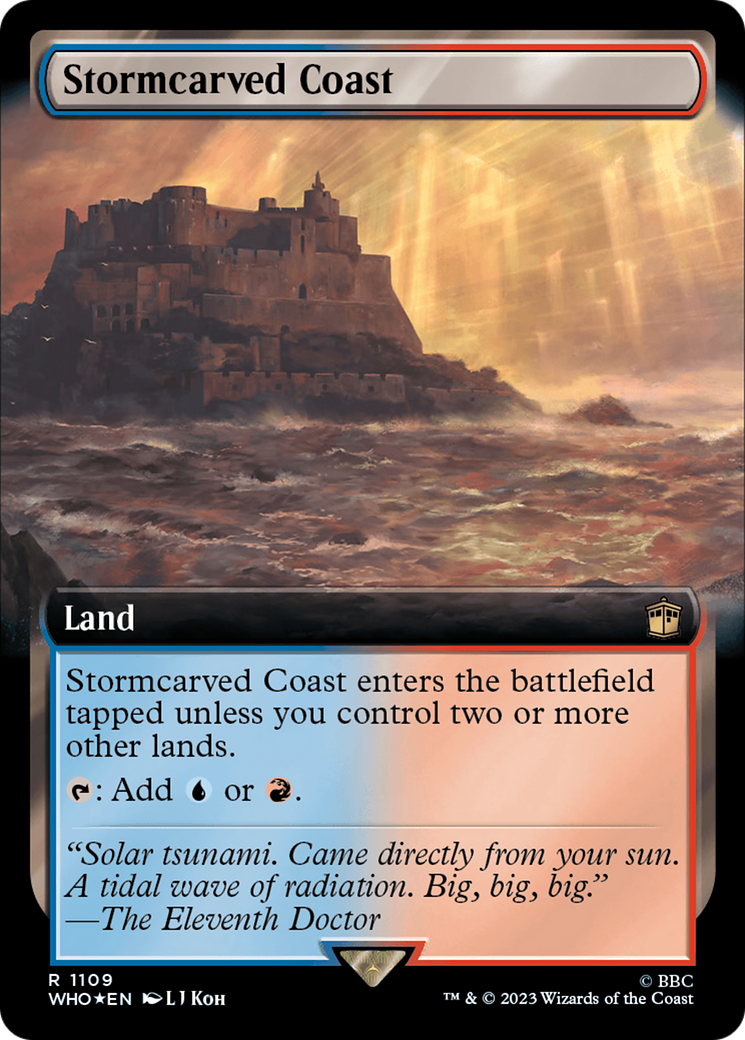 Stormcarved Coast (Extended Art) (Surge Foil) [Doctor Who] | I Want That Stuff Brandon