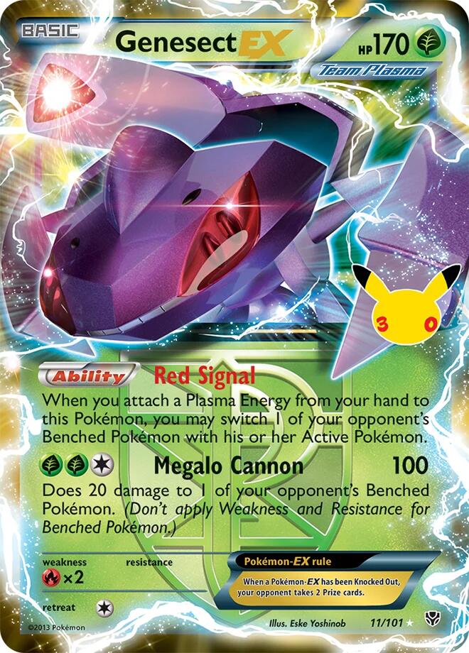 Genesect EX (11/101) (Team Plasma) [Mega Evolution: 30th Celebration Classic Collection] | I Want That Stuff Brandon
