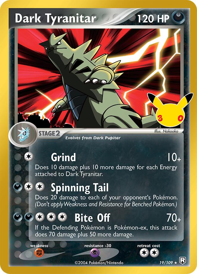 Dark Tyranitar (19/109) [Mega Evolution: 30th Celebration Classic Collection] | I Want That Stuff Brandon