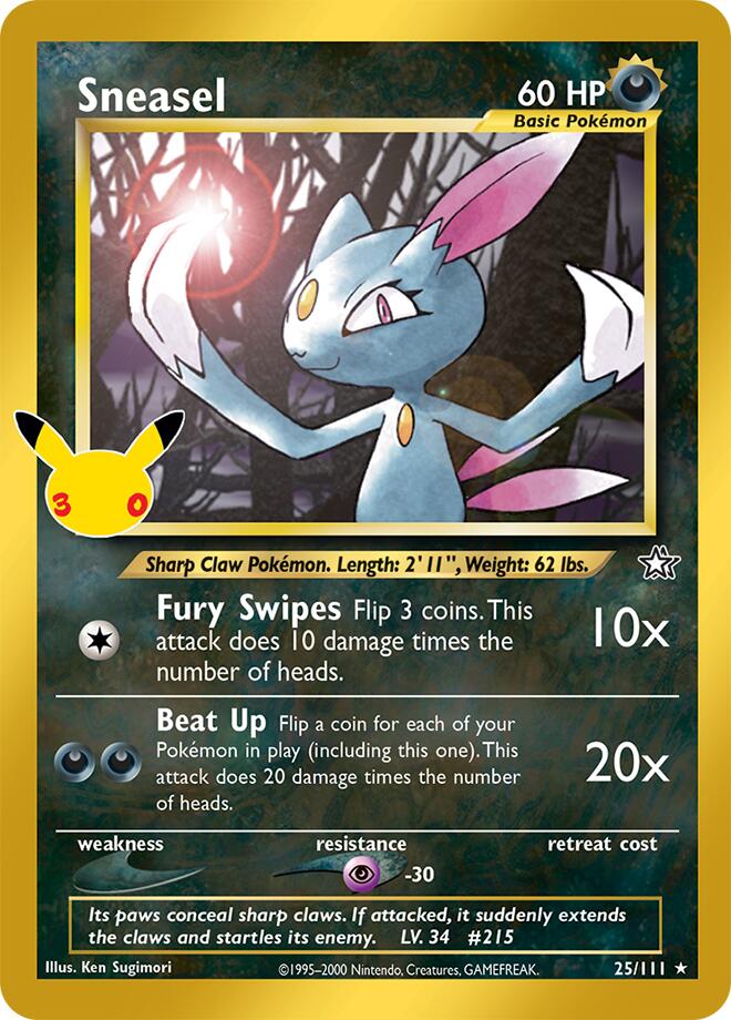 Sneasel (25/111) [Mega Evolution: 30th Celebration Classic Collection] | I Want That Stuff Brandon