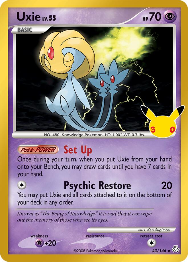 Uxie (43/146) [Mega Evolution: 30th Celebration Classic Collection] | I Want That Stuff Brandon