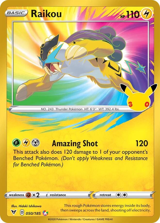 Raikou (050/185) [Mega Evolution: 30th Celebration Classic Collection] | I Want That Stuff Brandon