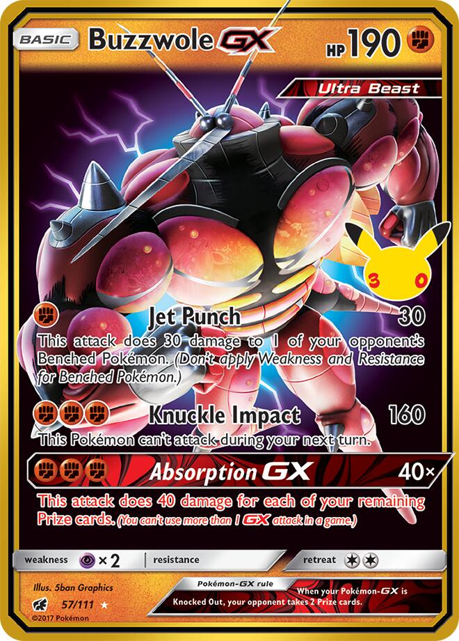 Buzzwole GX (57/111) [Mega Evolution: 30th Celebration Classic Collection] | I Want That Stuff Brandon