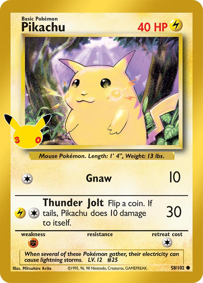 Pikachu (58/102) [Mega Evolution: 30th Celebration Classic Collection] | I Want That Stuff Brandon
