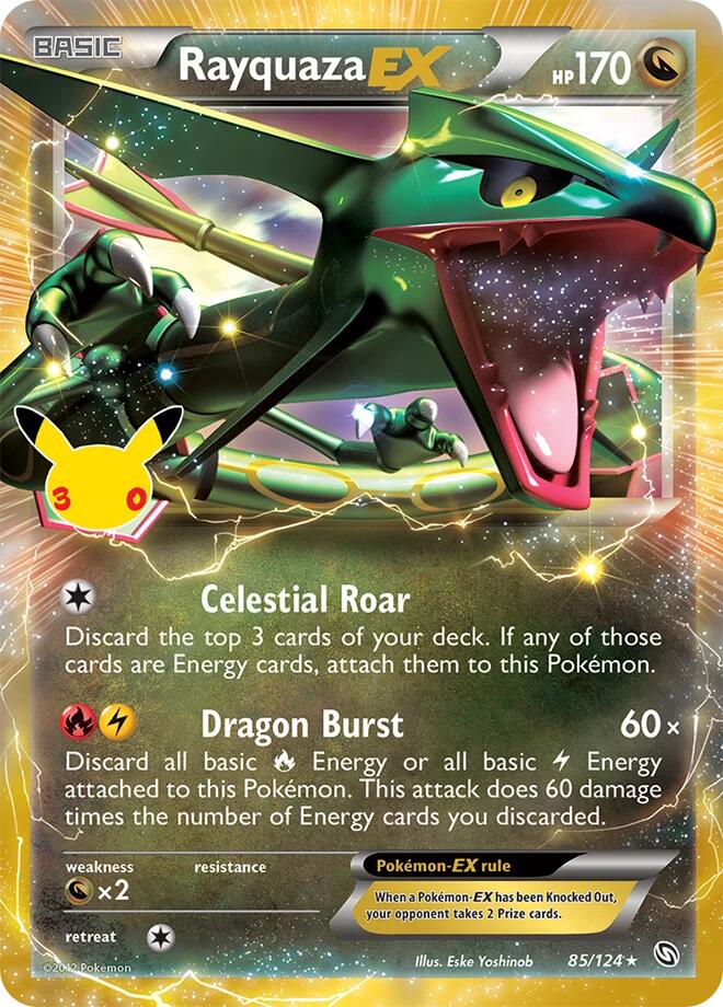 Rayquaza EX (85/124) [Mega Evolution: 30th Celebration Classic Collection] | I Want That Stuff Brandon