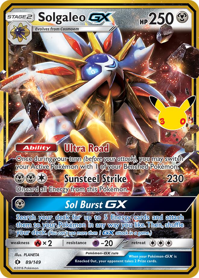 Solgaleo GX (89/149) [Mega Evolution: 30th Celebration Classic Collection] | I Want That Stuff Brandon