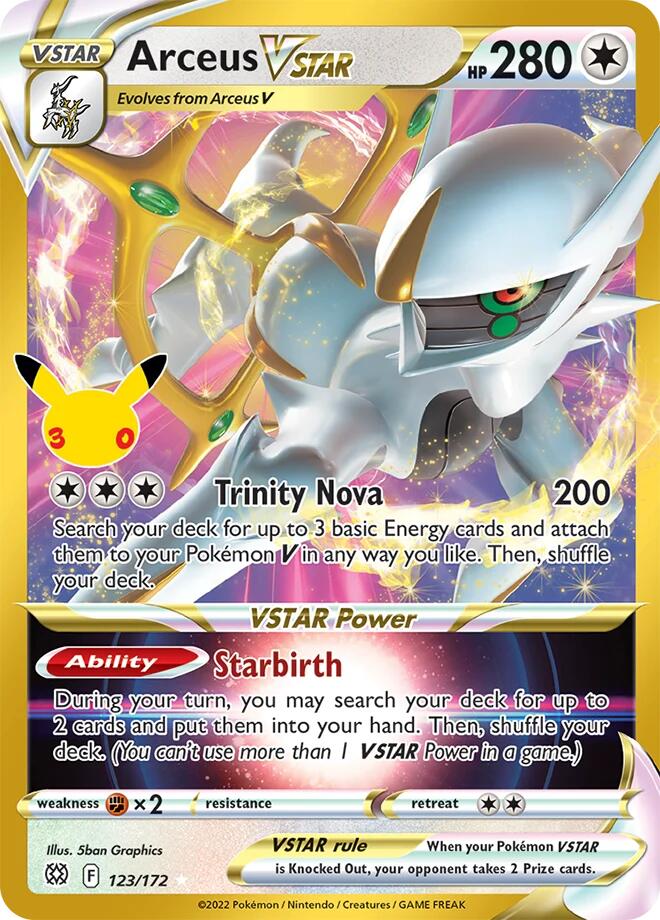 Arceus VSTAR (123/172) [Mega Evolution: 30th Celebration Classic Collection] | I Want That Stuff Brandon