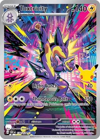 Toxtricity (134/128) [Mega Evolution: 30th Celebration] | I Want That Stuff Brandon