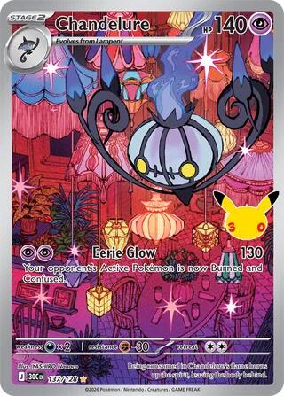 Chandelure (137/128) [Mega Evolution: 30th Celebration] | I Want That Stuff Brandon