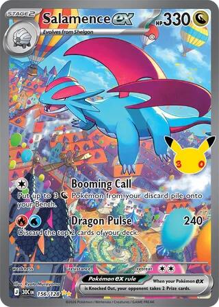 Salamence ex (156/128) [Mega Evolution: 30th Celebration] | I Want That Stuff Brandon