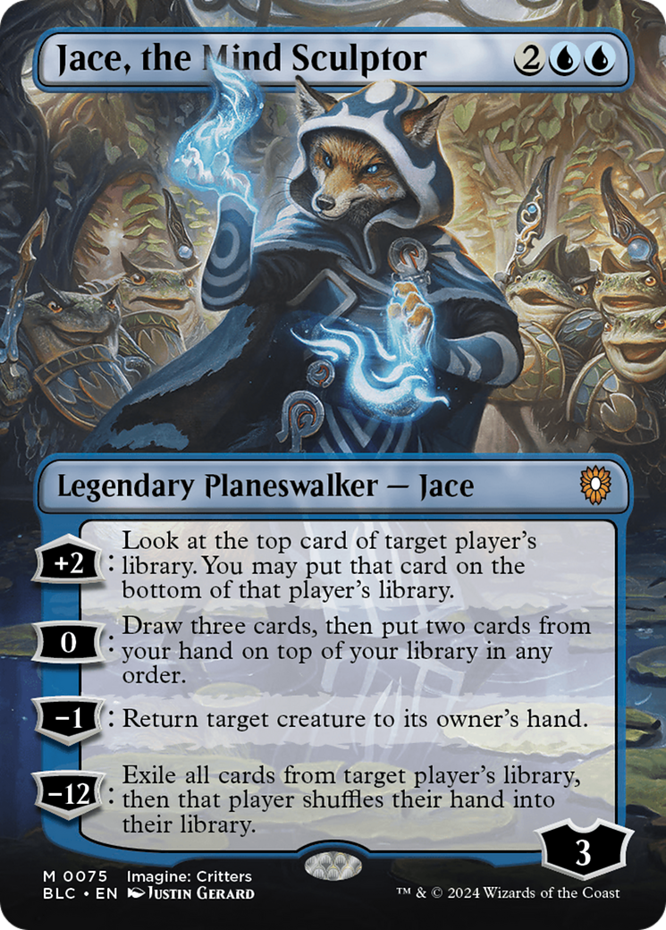 Jace, the Mind Sculptor (Borderless) [Bloomburrow Commander] | I Want That Stuff Brandon