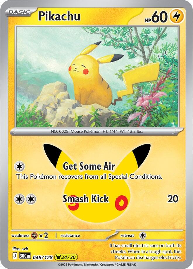 Pikachu (046/128) [Mega Evolution: 30th Celebration] | I Want That Stuff Brandon