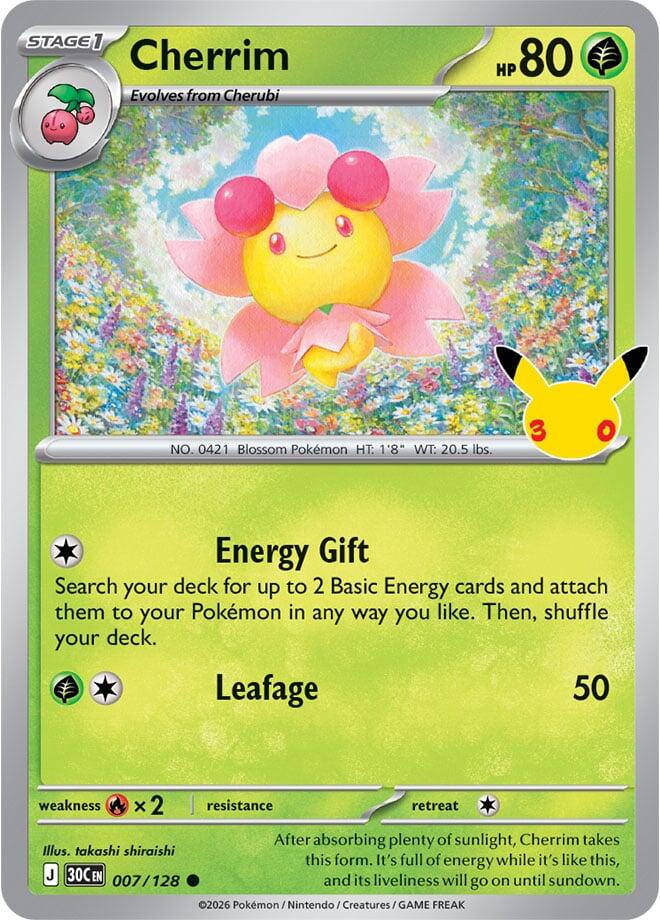 Cherrim (007/128) [Mega Evolution: 30th Celebration] | I Want That Stuff Brandon