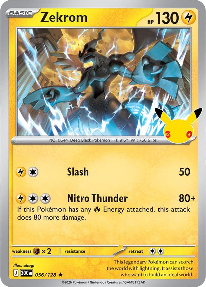 Zekrom (056/128) [Mega Evolution: 30th Celebration] | I Want That Stuff Brandon