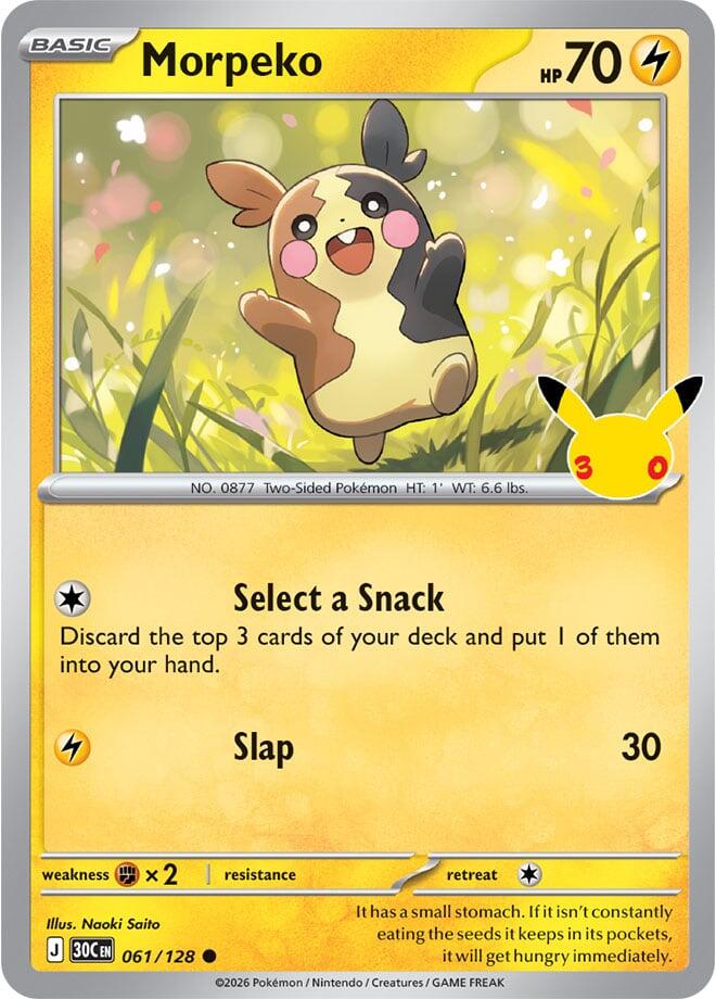 Morpeko (061/128) [Mega Evolution: 30th Celebration] | I Want That Stuff Brandon