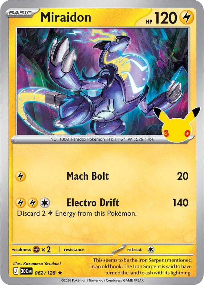 Miraidon (062/128) [Mega Evolution: 30th Celebration] | I Want That Stuff Brandon