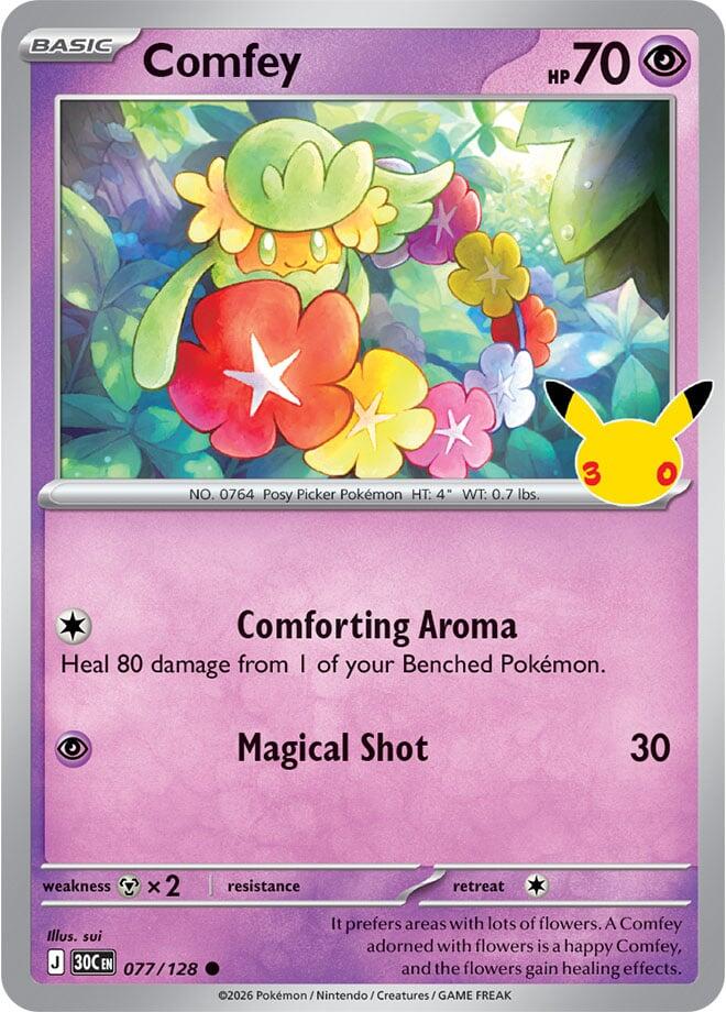 Comfey (077/128) [Mega Evolution: 30th Celebration] | I Want That Stuff Brandon