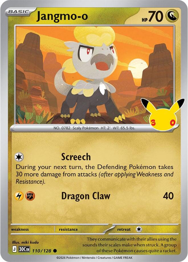 Jangmo-o (110/128) [Mega Evolution: 30th Celebration] | I Want That Stuff Brandon