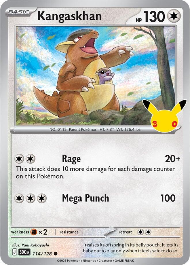 Kangaskhan (114/128) [Mega Evolution: 30th Celebration] | I Want That Stuff Brandon