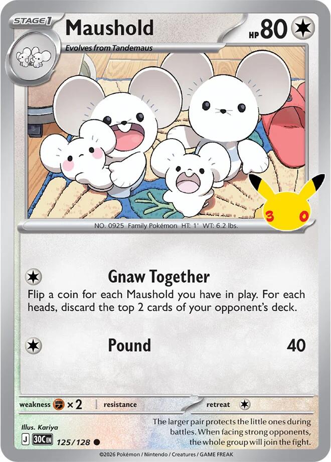 Maushold (125/128) [Mega Evolution: 30th Celebration] | I Want That Stuff Brandon