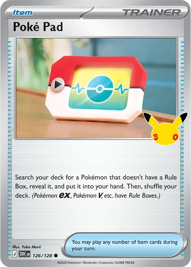 Poke Pad (126/128) [Mega Evolution: 30th Celebration] | I Want That Stuff Brandon