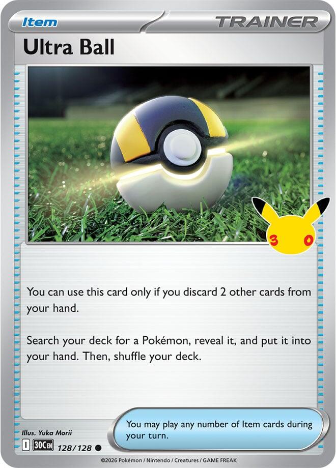 Ultra Ball (128/128) [Mega Evolution: 30th Celebration] | I Want That Stuff Brandon