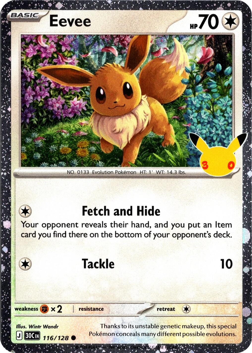 Eevee (116/128) (30th Celebration) [Mega Evolution: 30th Celebration] | I Want That Stuff Brandon