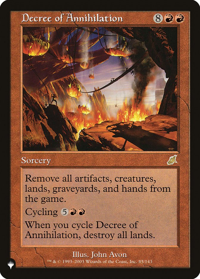 Decree of Annihilation [The List] | I Want That Stuff Brandon